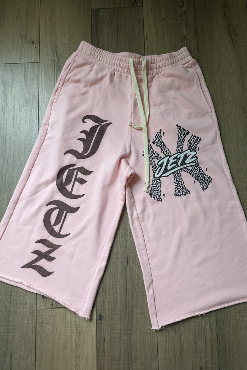 Pink 3/4 shorts